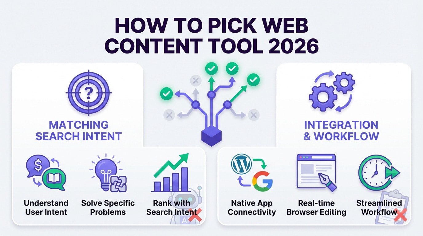 A guide to selecting web content writing tools in 2026
